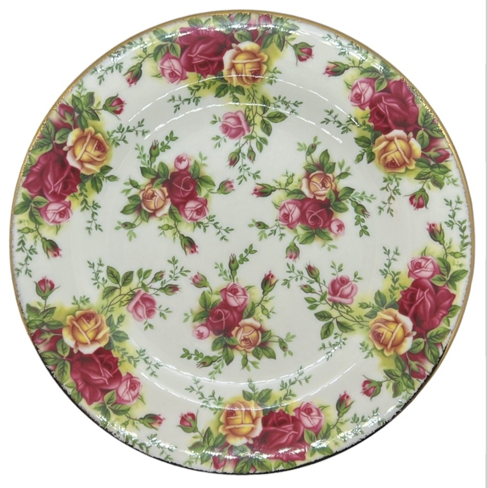 SALAD / DESERT PLATE RARE 1999 ROYAL ALBERT CHINA OLD COUNTRY ROSES CLASIC III